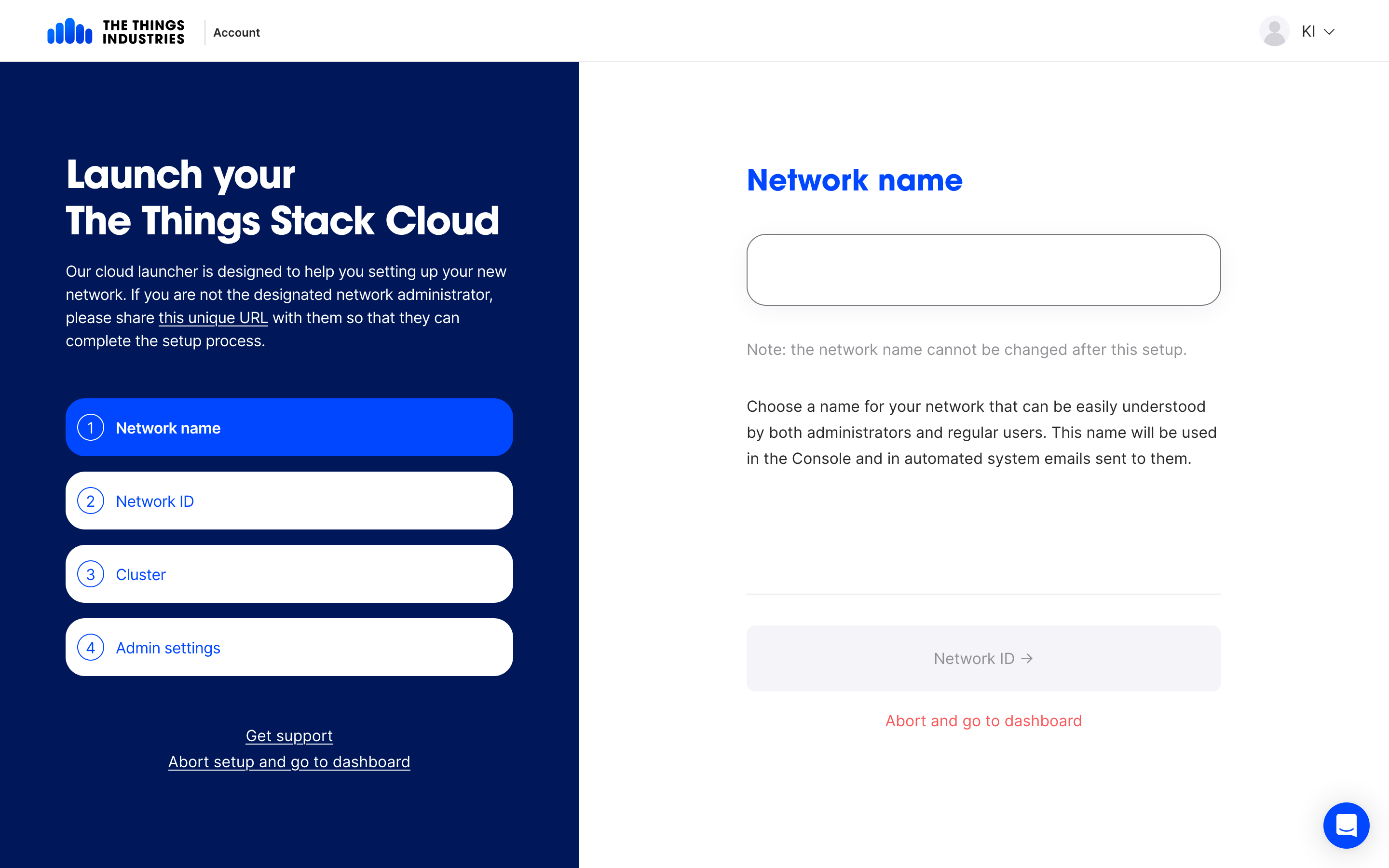 Choose Network Name