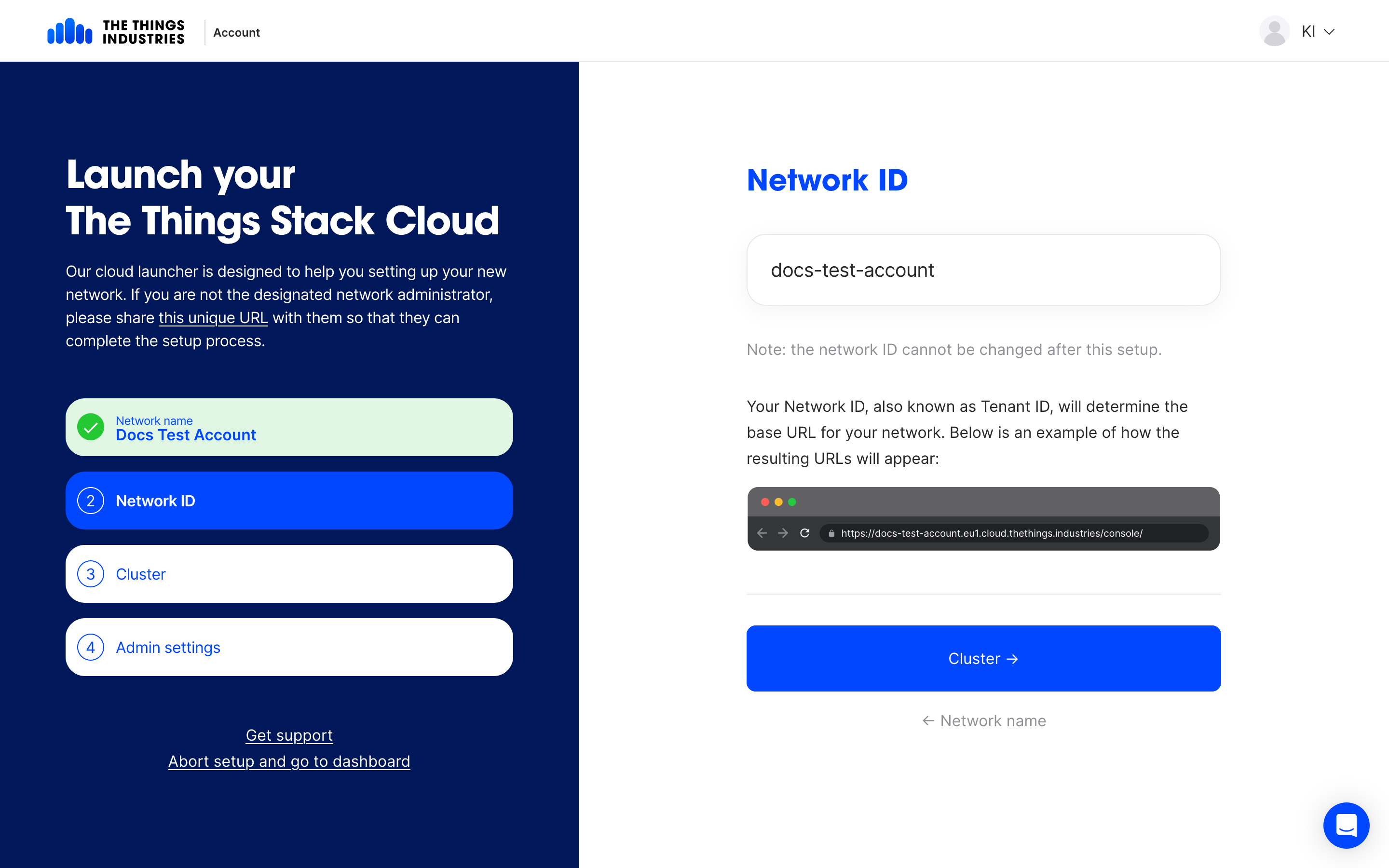 Choose Tenant ID