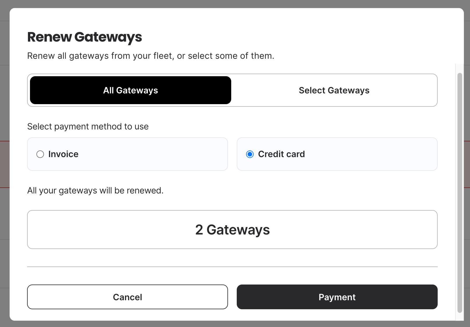 Renew all licenses at once