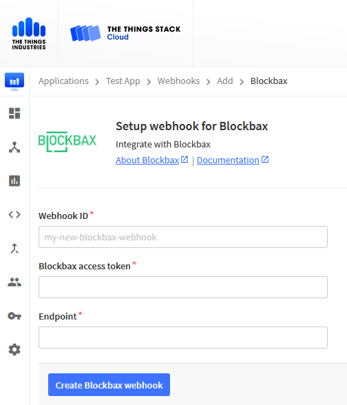 Setting up the webhook