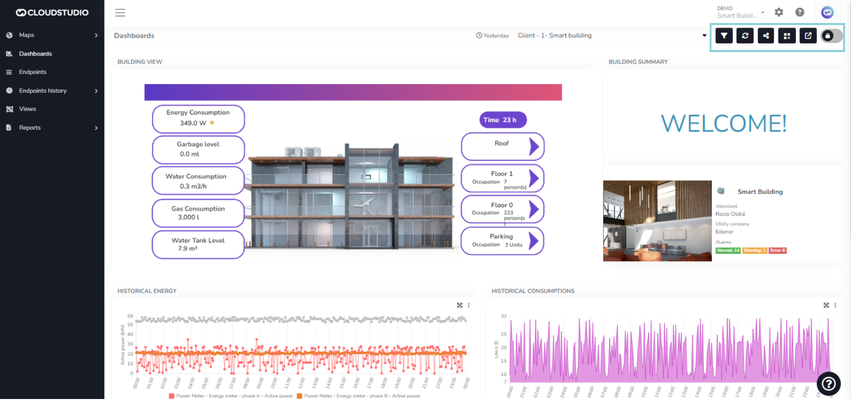 Adding a dashboard