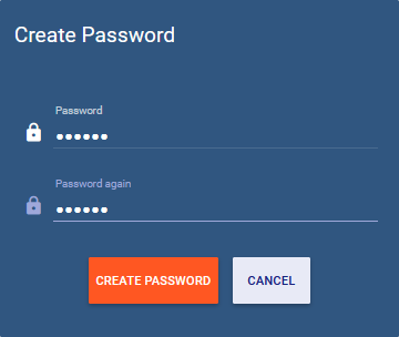 Choose a password for your my IoT open Tech account