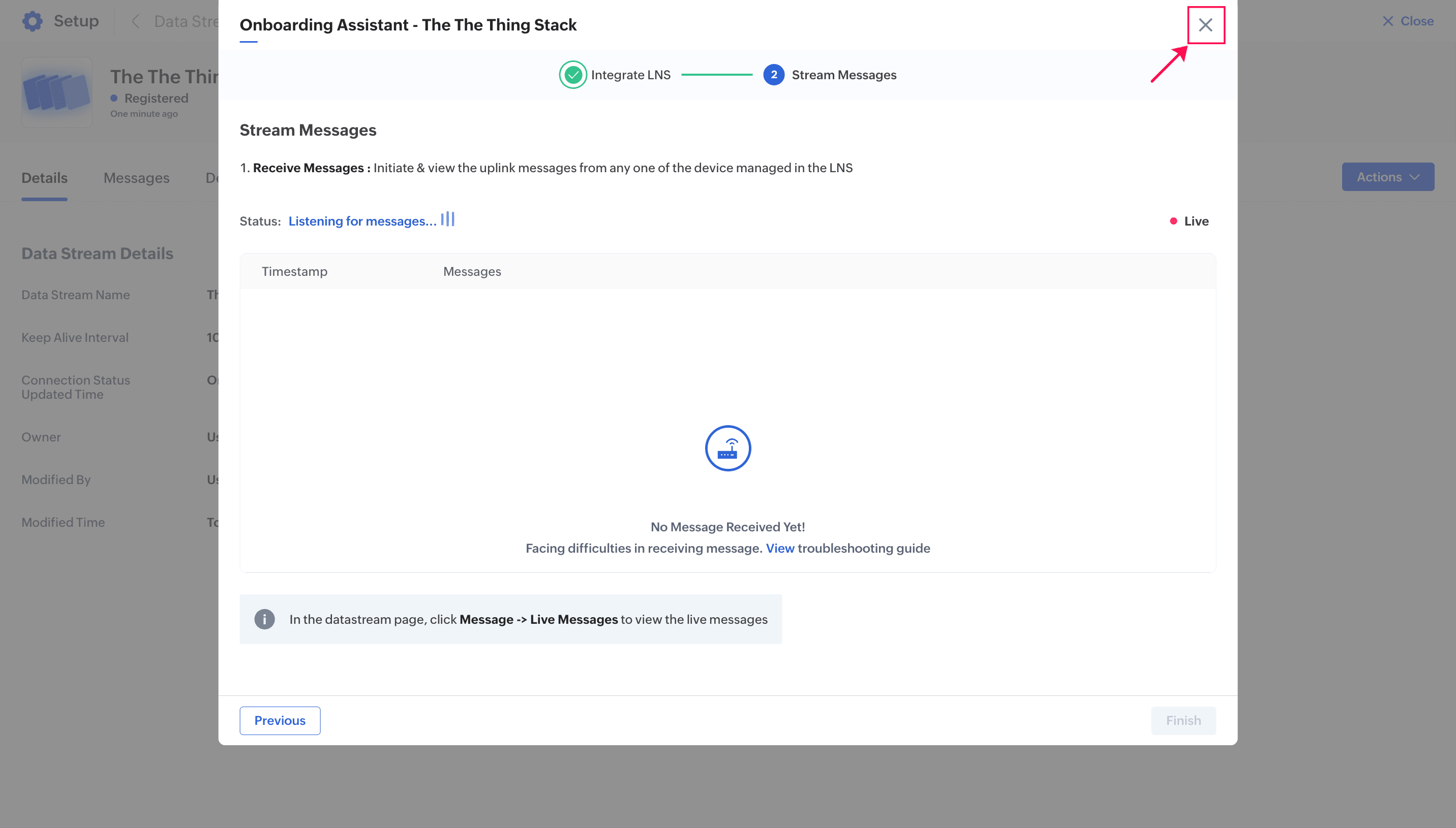 Close Data Stream Onboarding Assistant