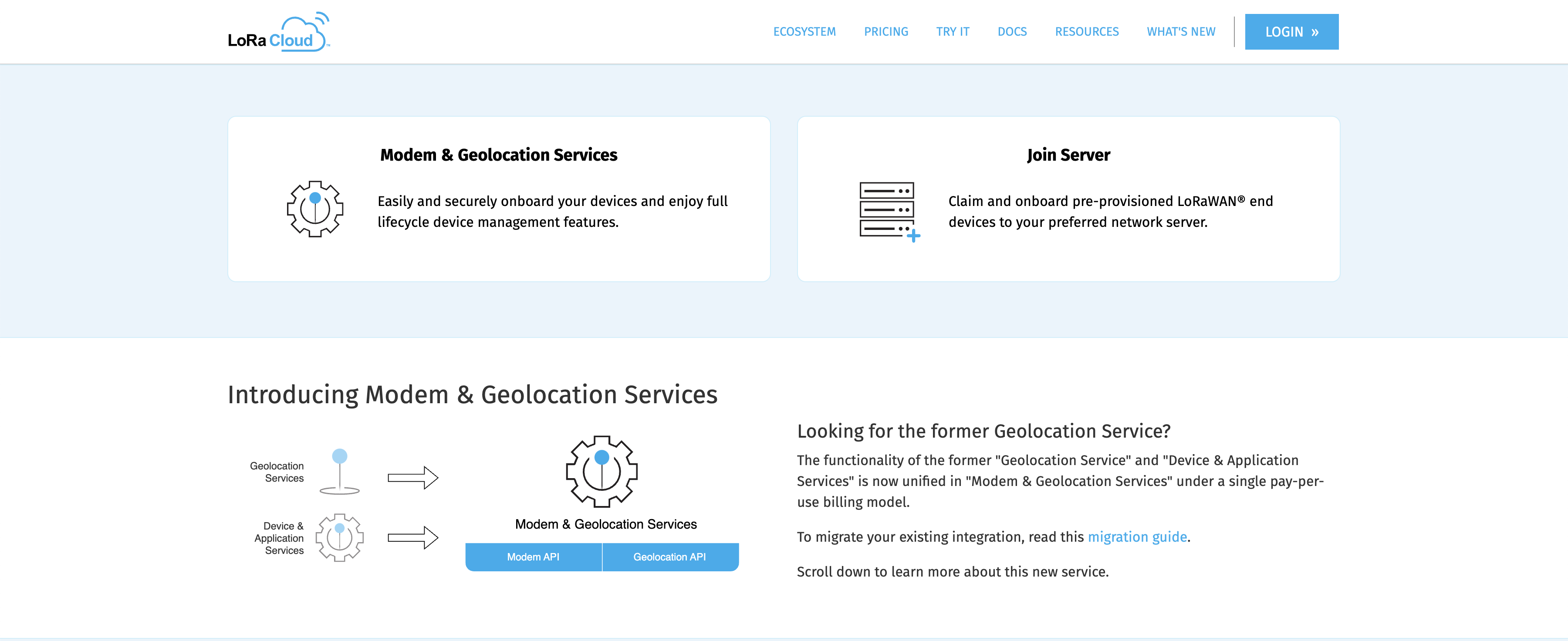 LoRa Cloud Modem & Geolocation Services