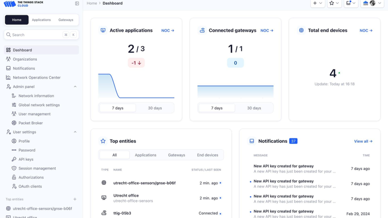 The Things Stack Console Gets a Fresh Redesign