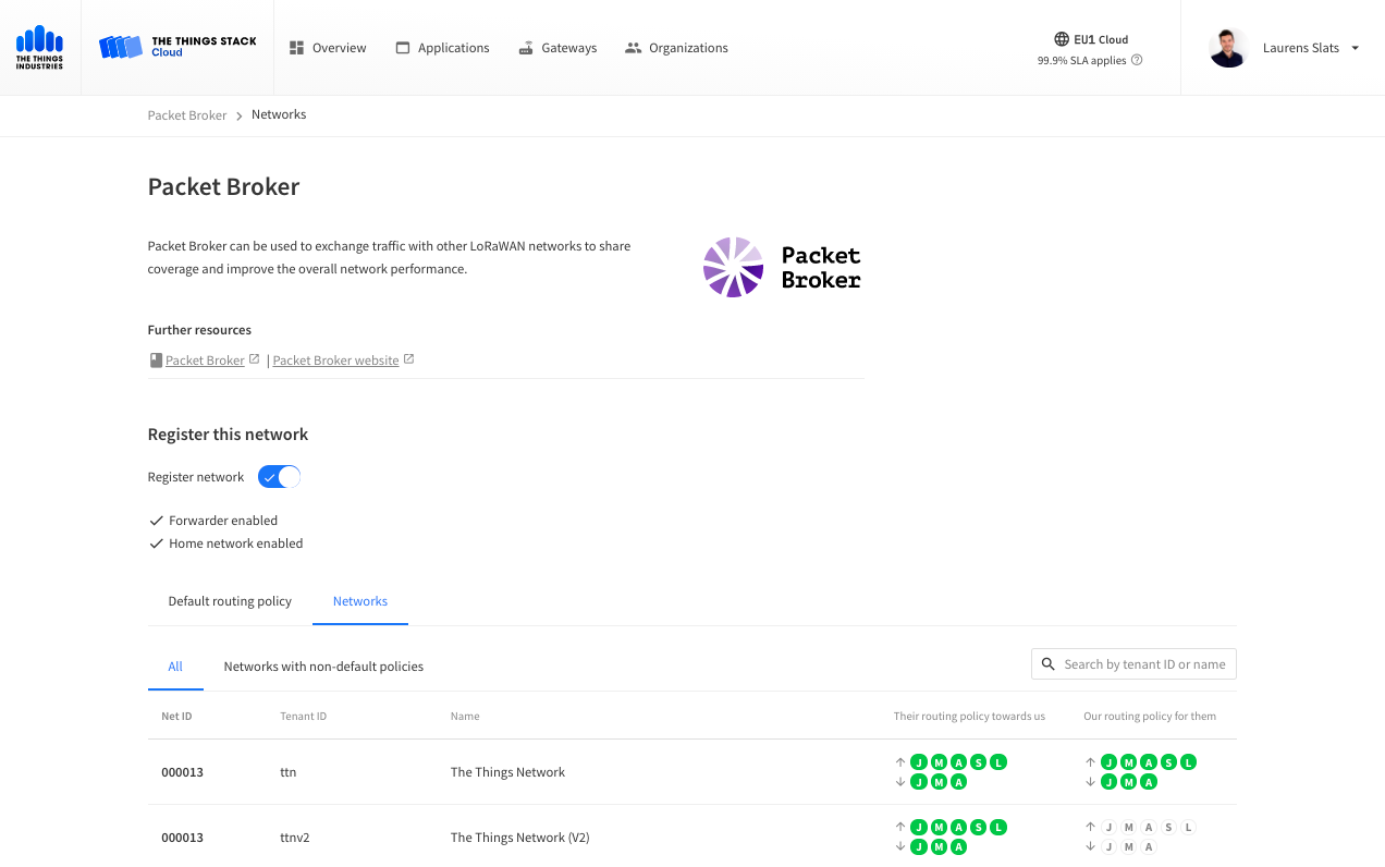 Packet Broker console support